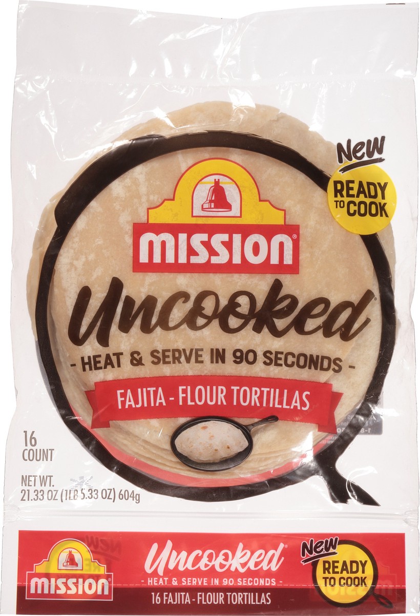 slide 6 of 9, Mission Miss Uncooked Fajita Flour, 1 ct