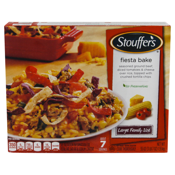 slide 1 of 1, Stouffer's Fiesta Bake - Large Family Size, 55 oz