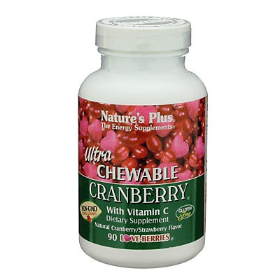 slide 1 of 1, Nature's Plus Ultra Chewable Cranberry Dietary Supplement, 90 ct