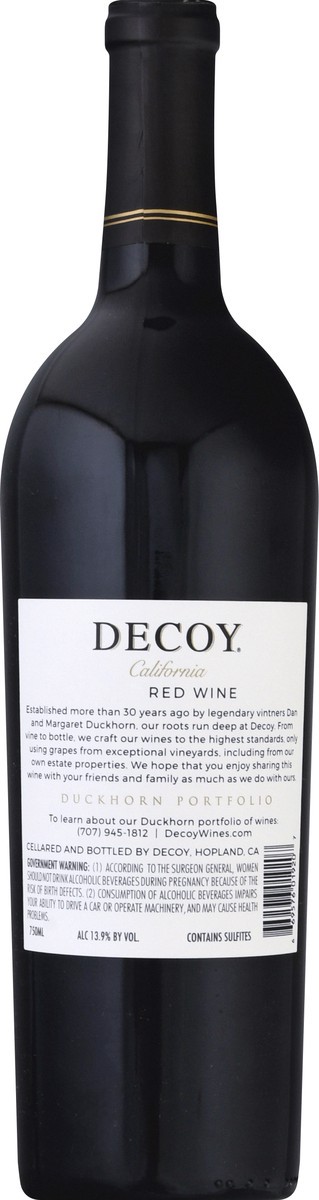 slide 5 of 9, Decoy Red Wine, 750 ml