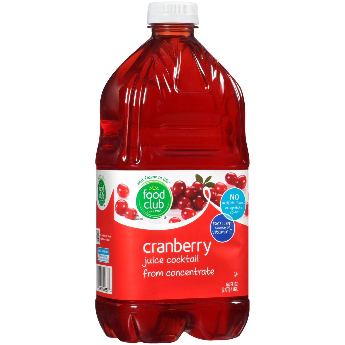 slide 6 of 8, Food Club Cranberry Juice Cocktail - 64 fl oz, 64 fl oz