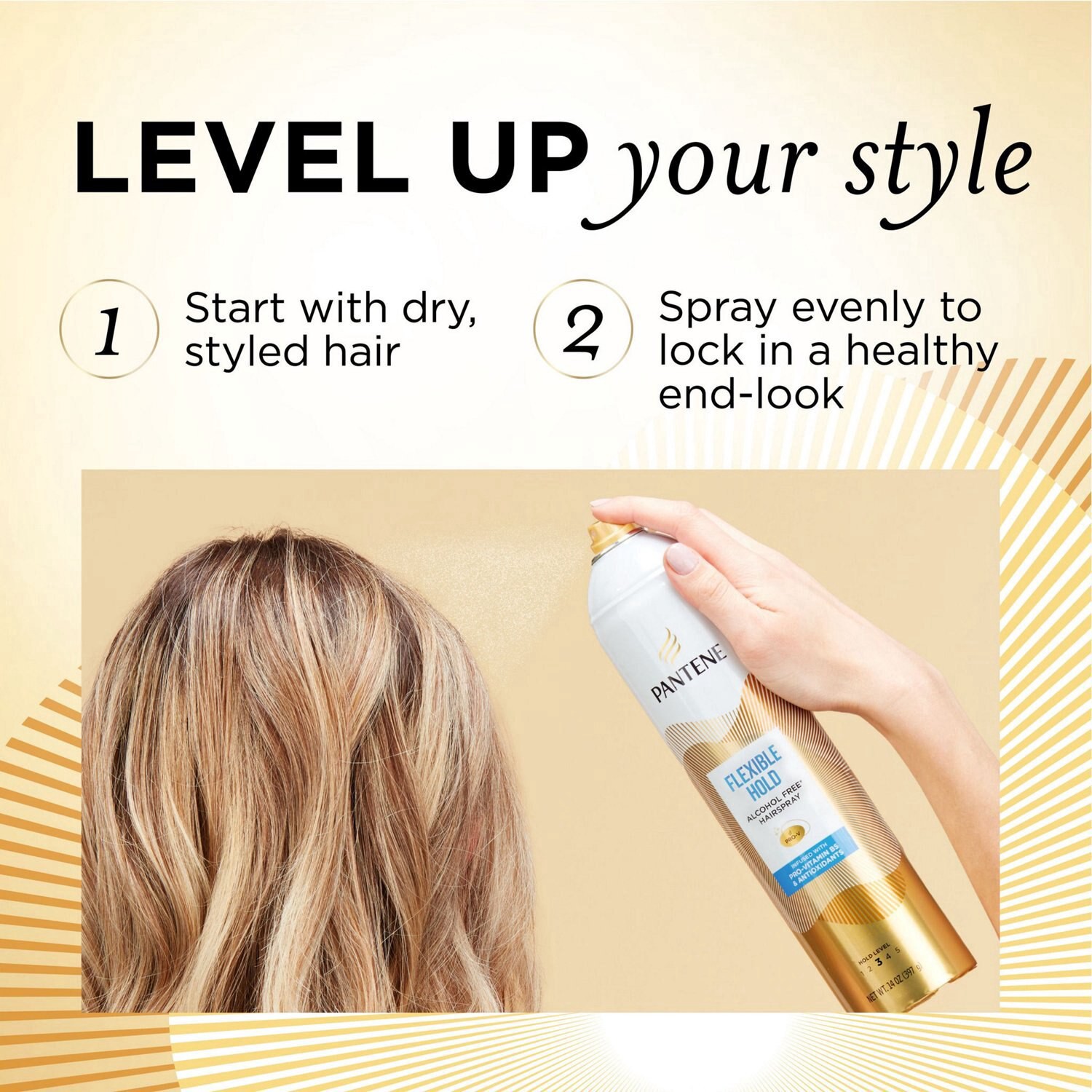 slide 8 of 8, Pantene Pro-V Hair Spray, Flexible Hold, 14 oz, 14 oz