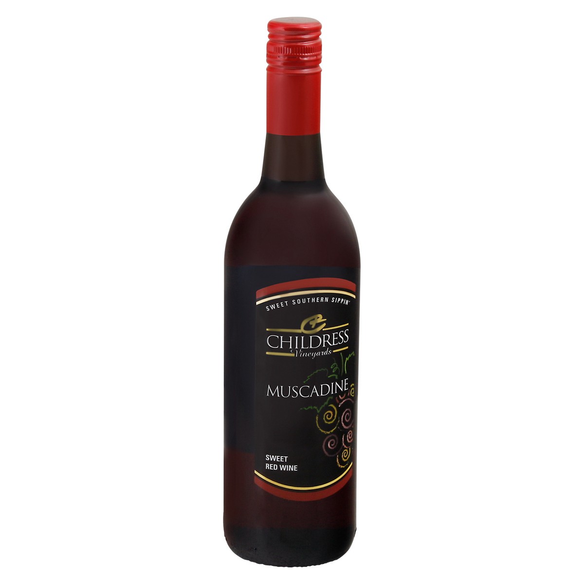 slide 9 of 9, Childress Vineyards Muscadine Sweet Red Wine 750 ml Bottle, 750 ml