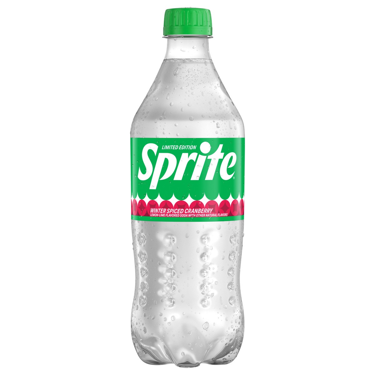 slide 1 of 7, Sprite Winter Spiced Cranberry Bottle- 20 fl oz, 20 fl oz