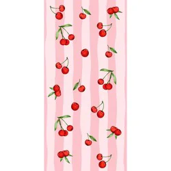 Destination Holiday Summer Beach Towel - Pink Cherries