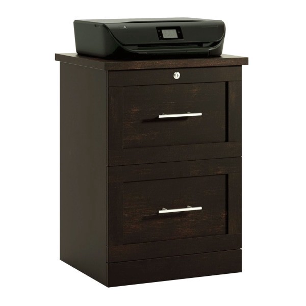 slide 3 of 7, Realspace 17""D Vertical 2-Drawer File Cabinet, Peppered Black, 1 ct