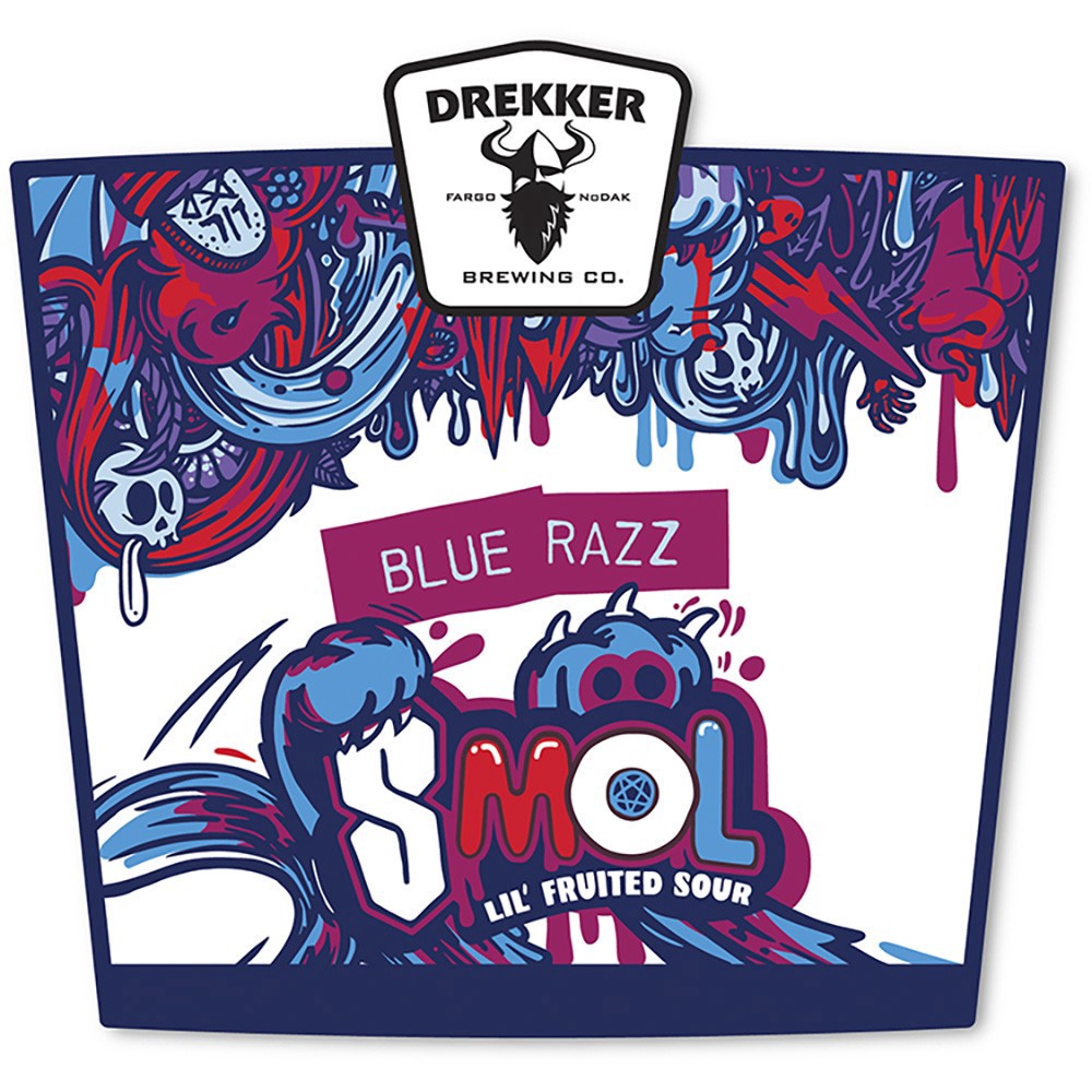 slide 1 of 1, Drekker Smol Blue Razz�4pk 16oz Can, 6 ct 12 oz can