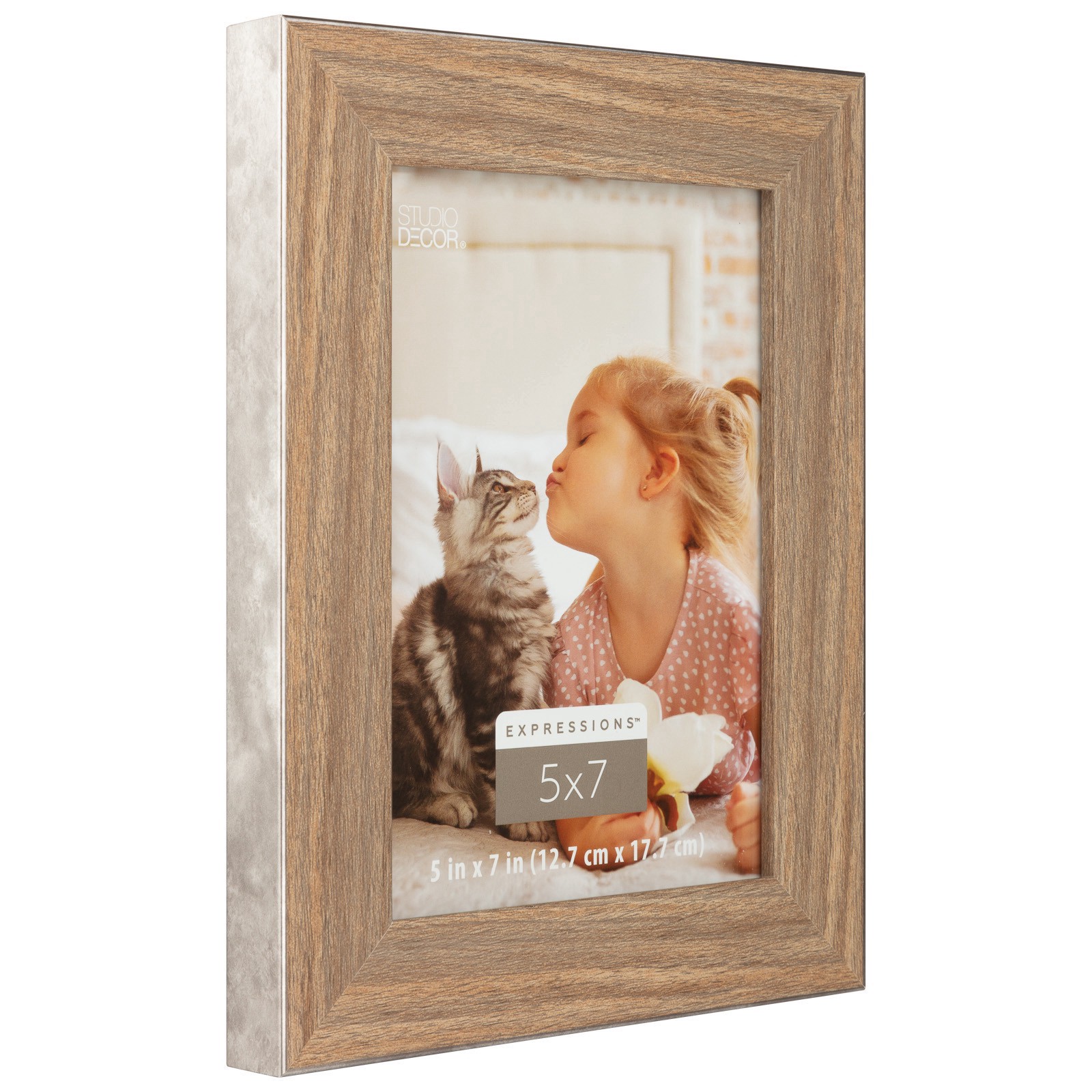 slide 2 of 6, Expressions 5" X 7" Faux Wood Frame By Studio Decor, 5 in x 7 in