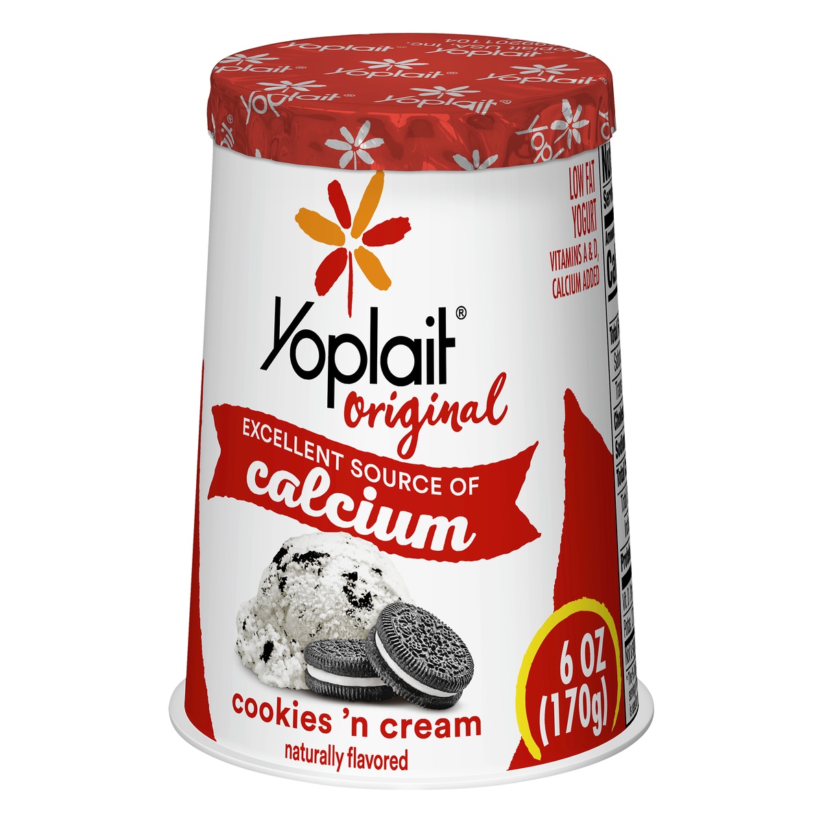 slide 3 of 10, Yoplait Original Cookies 'N Cream Yogurt, 6 oz