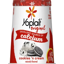 Yoplait Original Cookies 'N Cream Yogurt