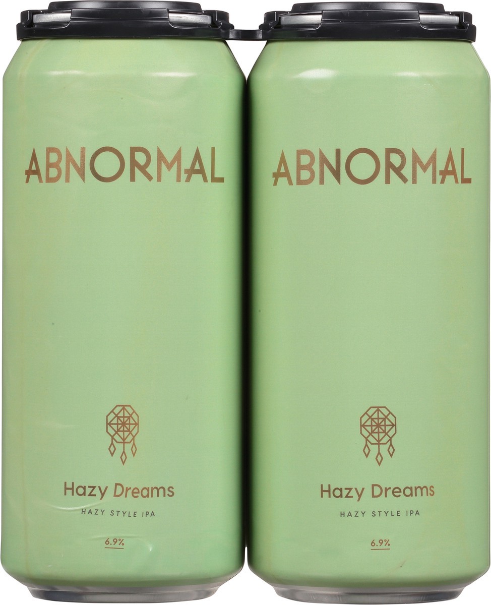 slide 5 of 9, Abnormal Hazy Style IPA Hazy Dreams Beer 4 - 473 ml Cans, 4 ct