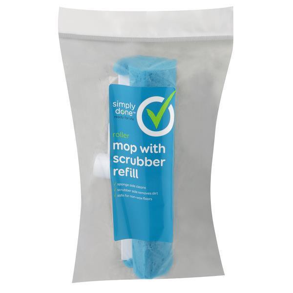 slide 1 of 2, Simply Done Roller Mop with Scrubber Refill, 1 ct