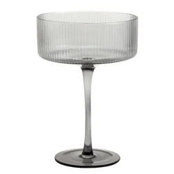 Ridge Coupe Glass, Smoke, 13.5 Oz.