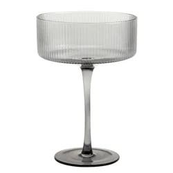 Ridge Coupe Glass, Smoke, 13.5 Oz.