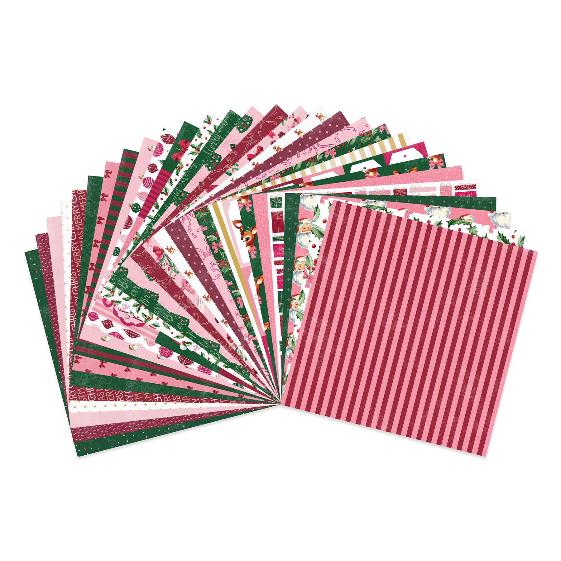 slide 3 of 3, 12" X 12" Holly Jolly Paper Pad, 58 Sheets By Recollections, 12 in x 12 in