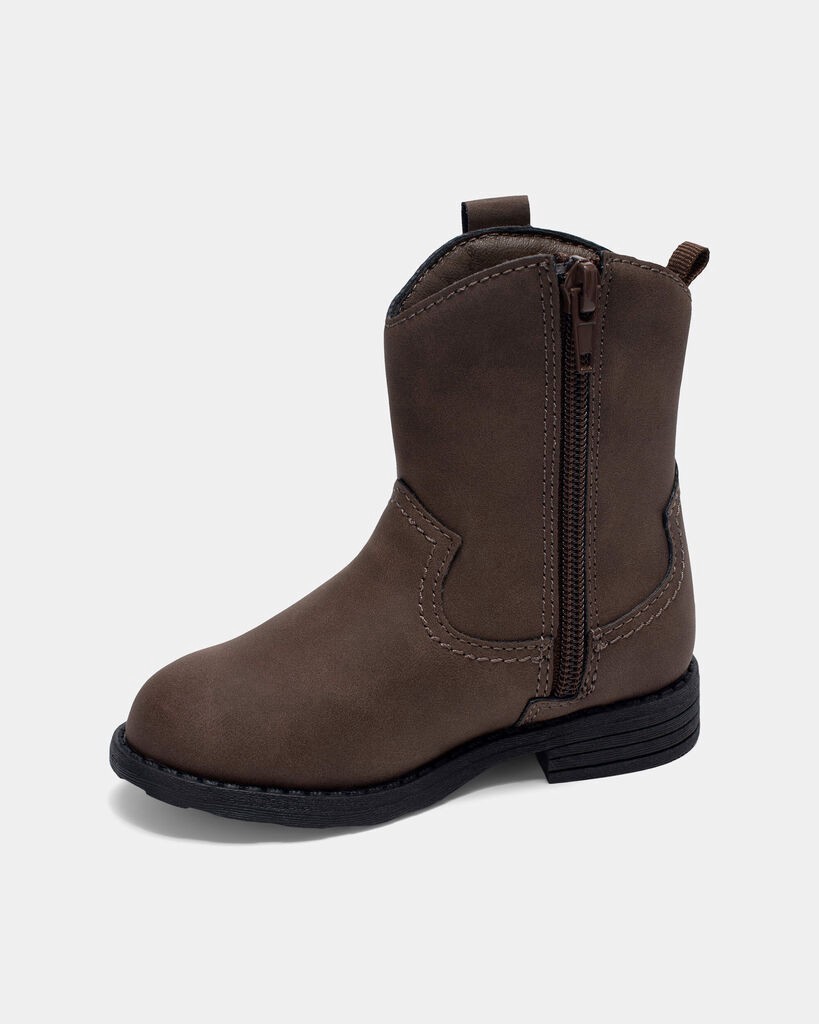 slide 2 of 6, Carter's Toddler Boy Cowboy Boots - Brown Brown 5, 1 ct