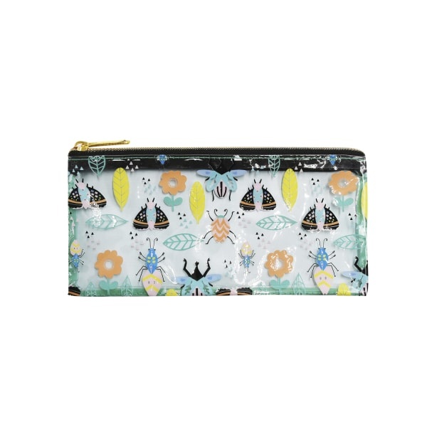 slide 1 of 1, Office Depot Brand Pvc Fashion Pencil Pouch, 5-3/4'' X 8'', Bugs, 1 ct