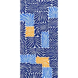 Destination Holiday Summer Beach Towel - Blue Tiles