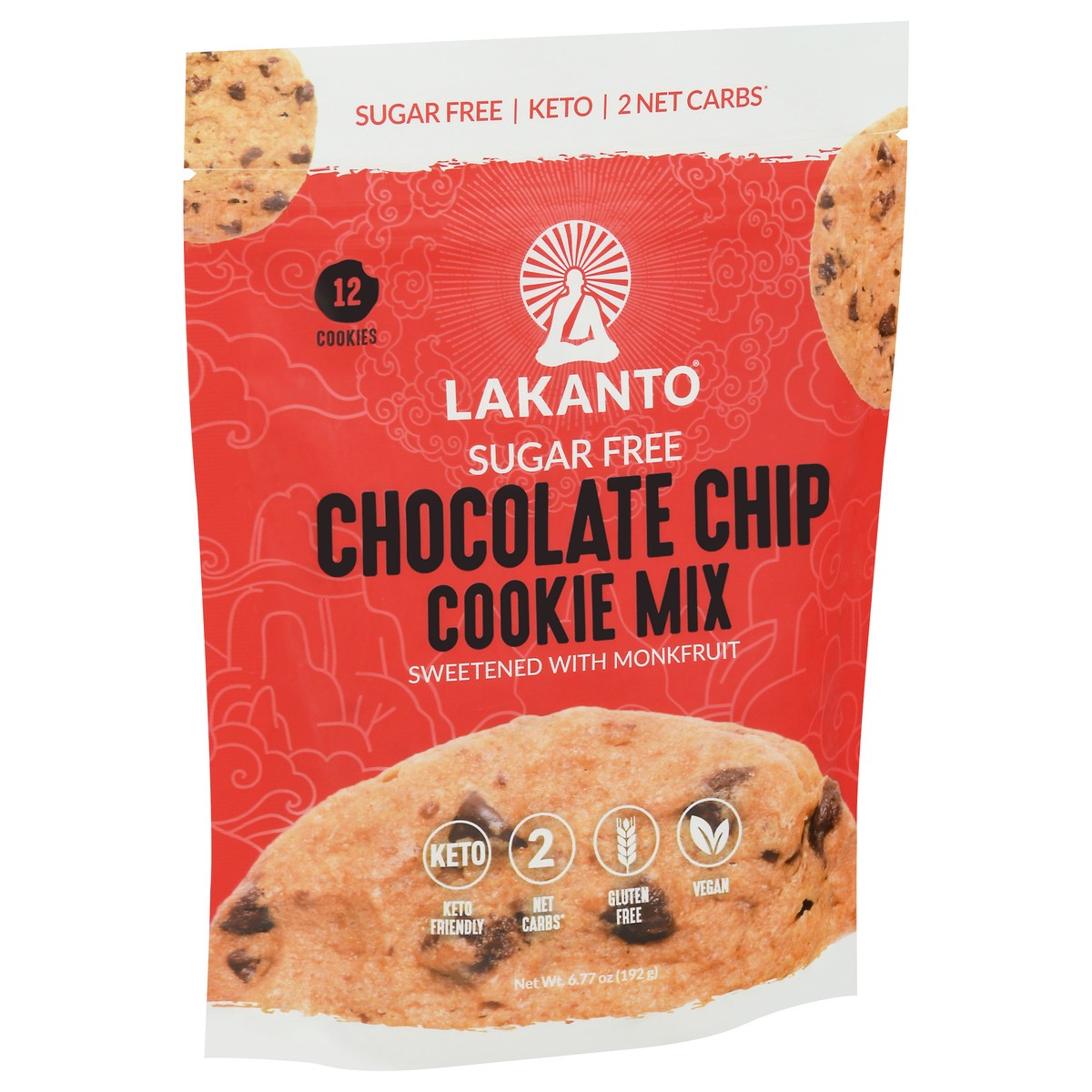 slide 4 of 9, Lakanto Sugar Free Chocolate Chip Cookie Mix 6.77 oz, 6.77 oz