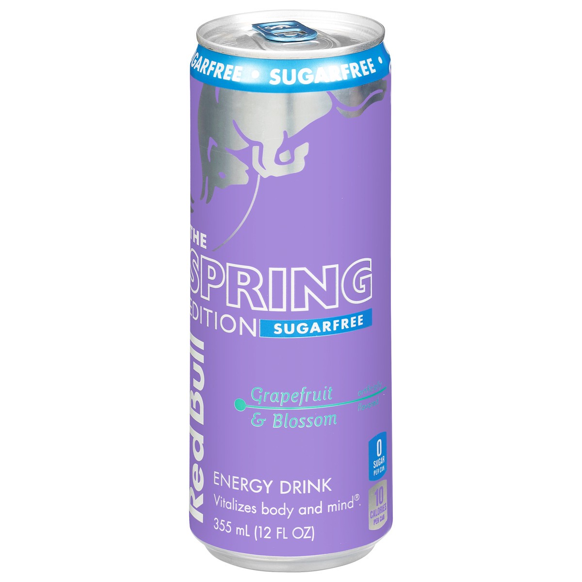 slide 11 of 13, Red Bull Spring Edition Sugarfree Energy Drink, Grapefruit, 12 fl. oz. can, with 114mg Caffeine, Taurine & B Vitamins, 12 fl oz