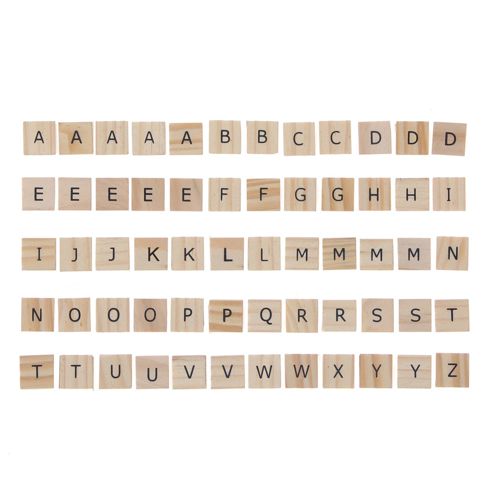 slide 3 of 3, 3/4" Wood Alphabet Tiles By Make Market, 3/4 in x 3/4 in x 1/8 in
