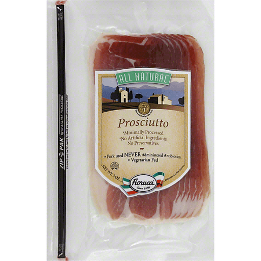 slide 2 of 2, Fiorucci All Natural Prosciutto, 3 oz