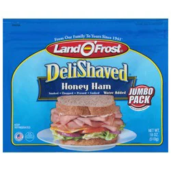 Land O' Frost DeliShaved Honey Ham Jumbo Pack 18 oz