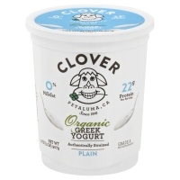 slide 1 of 3, Clover Yogurt, Greek, Nonfat, Organic, Plain, 32 oz