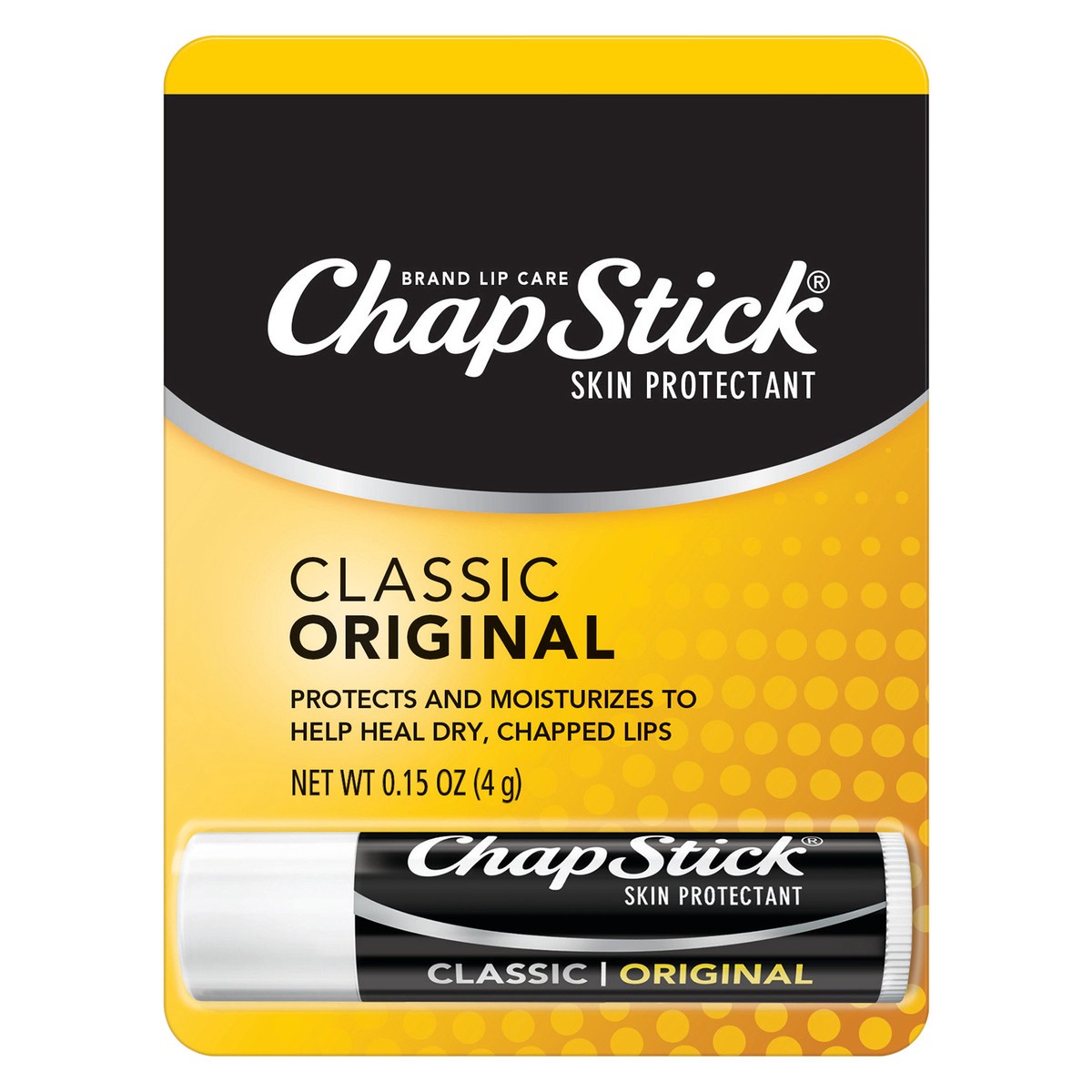 slide 1 of 5, ChapStick Classic Original Lip Balm Tubes - 0.15 Oz (12 Blister Packs of One Each), 1 ct