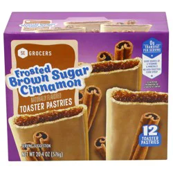 SE Grocers Frosted Brown Sugar Cinnamon Toaster Pastries 12 ct