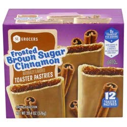SE Grocers Frosted Brown Sugar Cinnamon Toaster Pastries 12 ct