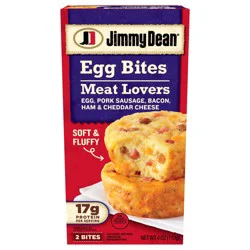 Jimmy Dean Egg Bites Meat Lovers Frozen Breakfast, 4 oz