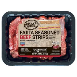 Demakes Bros. Beef Fajitas Strips 12 oz Frozen