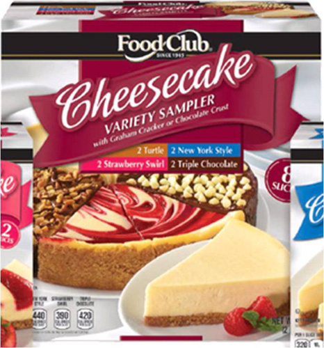 slide 1 of 1, Food Club Cheesecake Variety Sampler, 32 oz