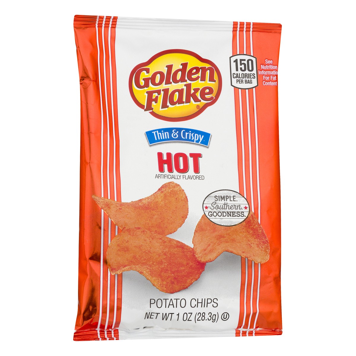 slide 7 of 11, Golden Flake Cajun Hot Potato Chips, 1 oz