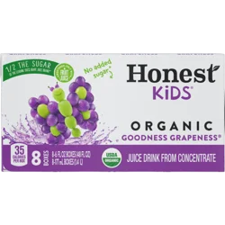Honest Kids Goodness Grapeness Cartons, 6 fl oz, 8 Pack