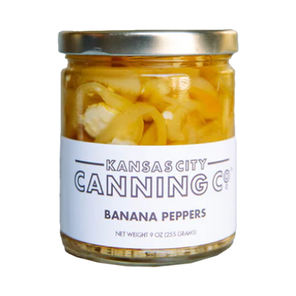 slide 1 of 1, Kansas City Canning Co. Banana Peppers, 9 oz