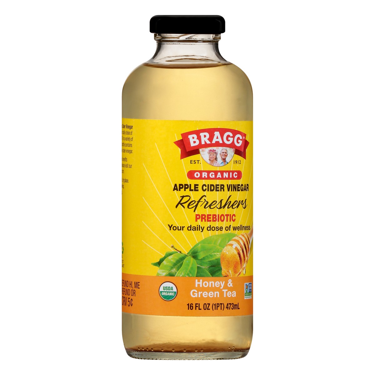 slide 4 of 9, Bragg Refreshers Organic Honey & Green Tea Apple Cider Vinegar Beverage 16 fl oz, 16 fl oz