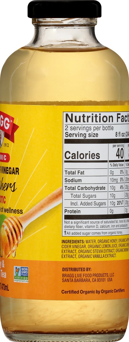 slide 3 of 9, Bragg Refreshers Organic Honey & Green Tea Apple Cider Vinegar Beverage 16 fl oz, 16 fl oz