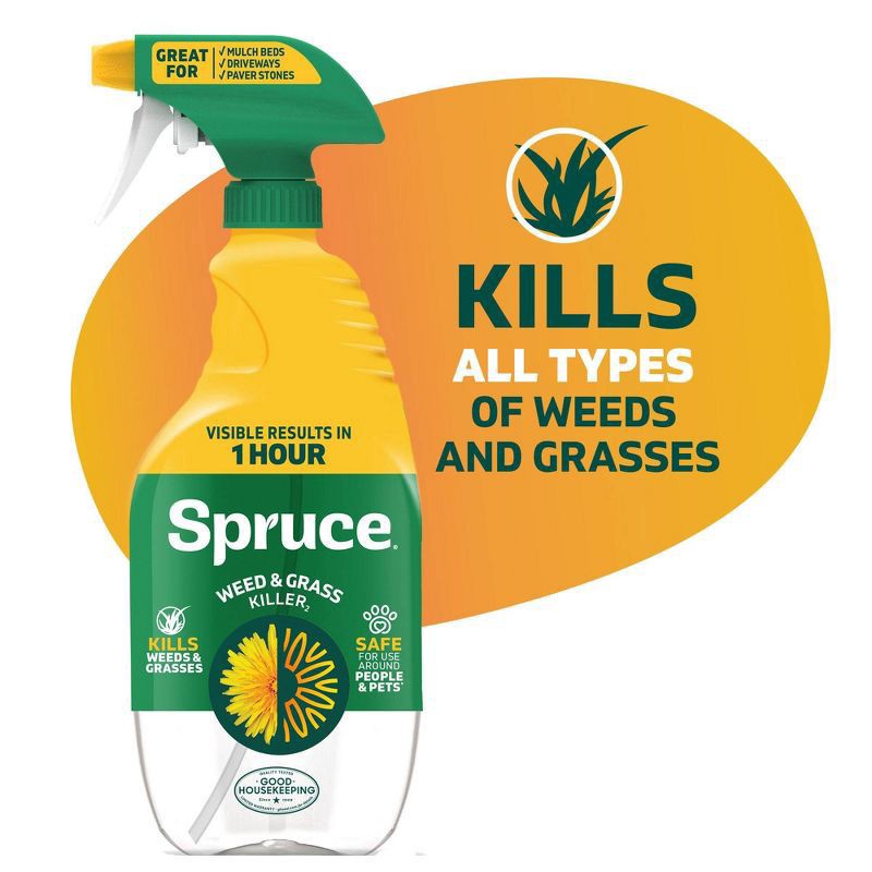 slide 2 of 12, Zevo Spruce Weed and Grass Killer Trigger Spray Fertilizer 24oz, 24 oz