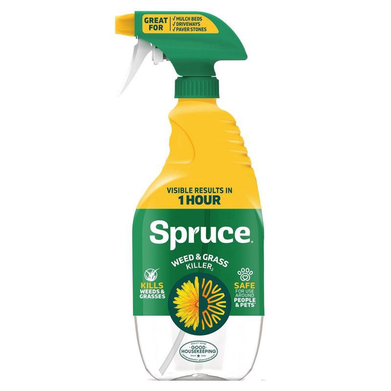 slide 1 of 12, Zevo Spruce Weed and Grass Killer Trigger Spray Fertilizer 24oz, 24 oz