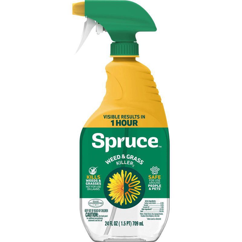 slide 3 of 12, Zevo Spruce Weed and Grass Killer Trigger Spray Fertilizer 24oz, 24 oz