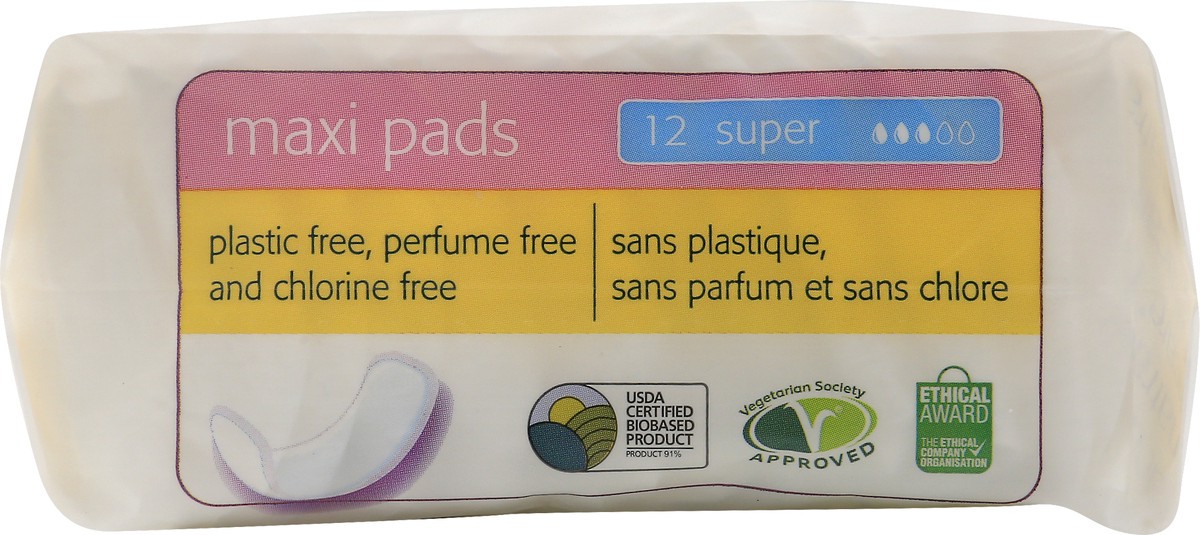slide 9 of 11, Natracare Pads Super Maxi, 12 ct
