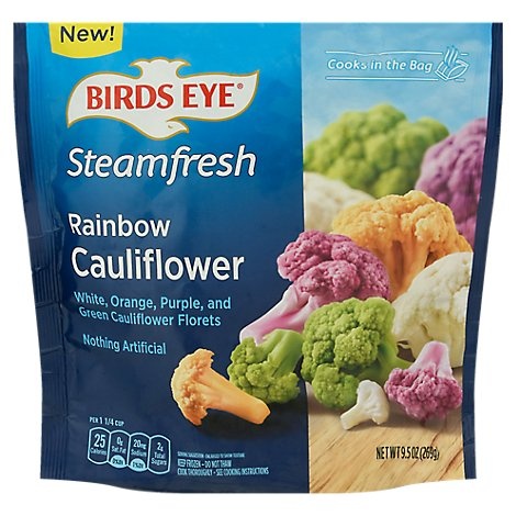 slide 1 of 1, Birds Eye Steamfresh Rainbow Cauliflower Frozen Vegetables, 9.5 oz