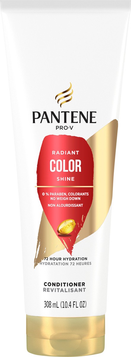 slide 3 of 3, Pantene Radiant Color Shine 72 HR Hydration Conditioner 10.4 FL OZ/308mL, 10.4 fl oz