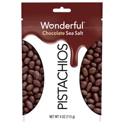 Wonderful Pistachios Chocolate Sea Salt 4 oz Bag