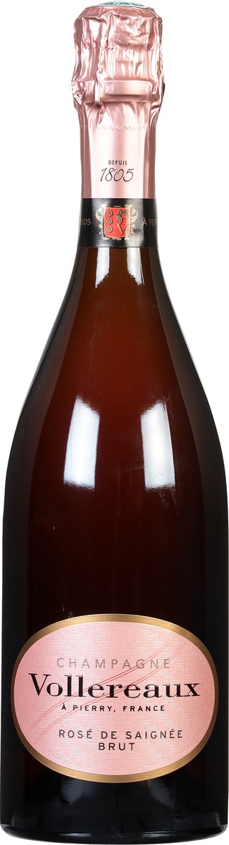 slide 6 of 7, Champagne Vollereaux Rose De Saignee Brut NV, 750ml, 750 ml