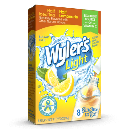 slide 1 of 1, Wyler's Light Singles to Go! Half & Half Iced Tea with Lemonade Drink Mix - 8 ct, 8 ct