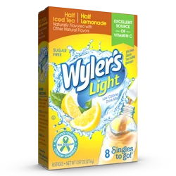 Wyler's Light Singles to Go! Half & Half Iced Tea with Lemonade Drink Mix - 8 ct