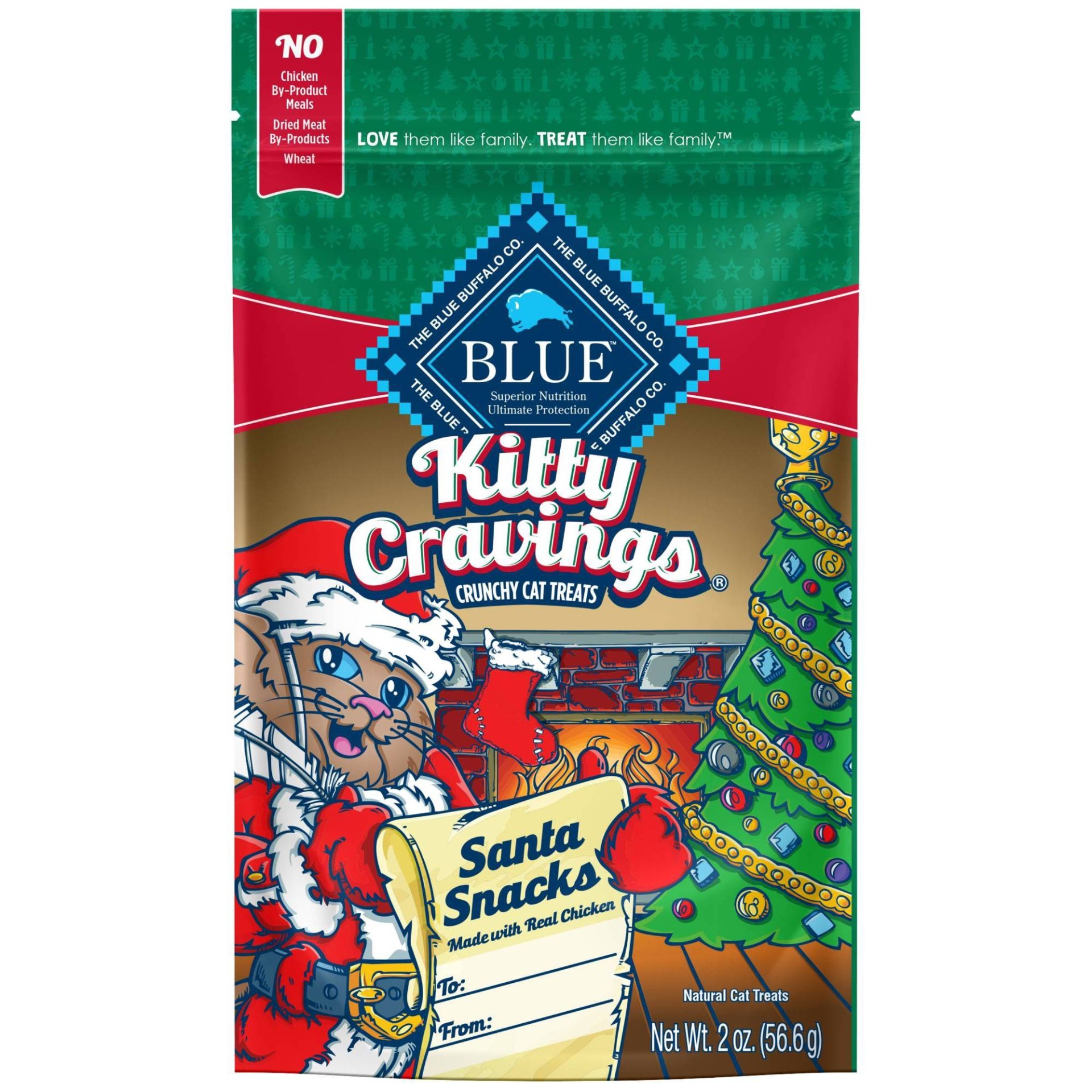 slide 1 of 1, Blue Buffalo Kitty Cravings Crunchy Cat Treats, 2 oz